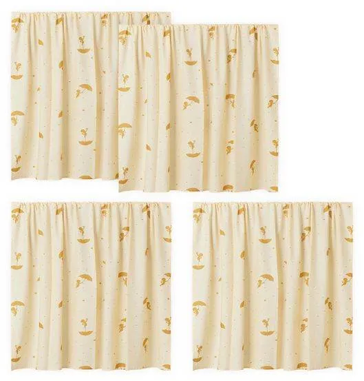 Hoppekids Ole Lukoie gardin för halvhög säng - Gul