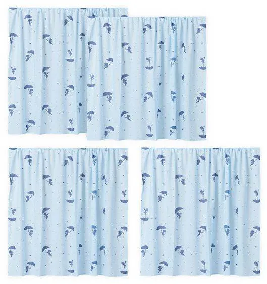 Hoppekids Ole Lukoie gardin för halvhög säng - Blå