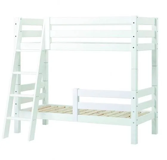 Hoppekids ECO Luxury våningssäng med fallskydd och sned stege - 70x160 cm