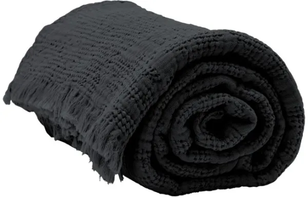 Hilda, Sängöverkast, coal, 170x180 cm