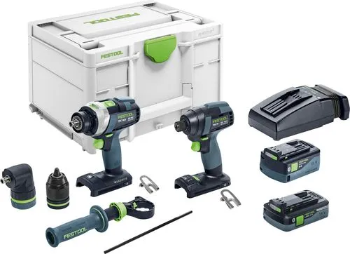 Festool TID 18 5,0/4,0-Set TPC 18/4 skruvdragare och slagborrmaskinset