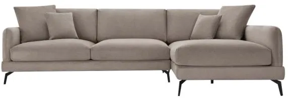 Furnhouse Maggie högervänd tyg ljusbrun 293x165x98cm