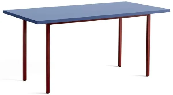 HAY Two-Colour Matbord L160 Maroon Red/Blue