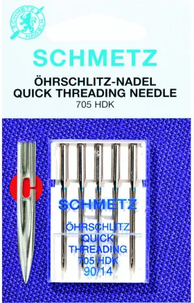 Symaskinsnålar Schmetz Handicap / Enkel Trädning 705 HDK Storlek 80 - 5 st.